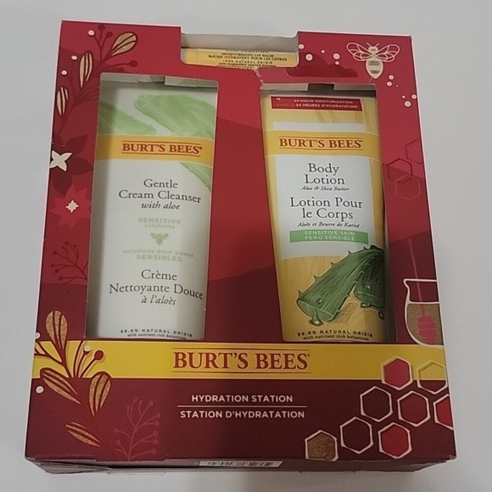 BERT'S BEES Hydration Station Cleanser, Lotion, and Lip Balm 3 Pc. Gift Set